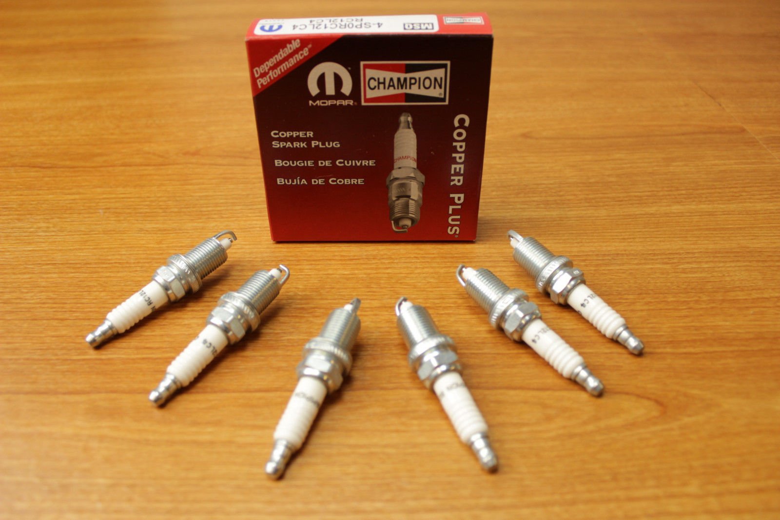 Mopar OEM Dodge Dakota Durango Spark Plugs - Set of 6 | High Performance Ignition Parts for Smooth Engine Operation | Perfect for Off-Roading, Daily Commuting & Towing