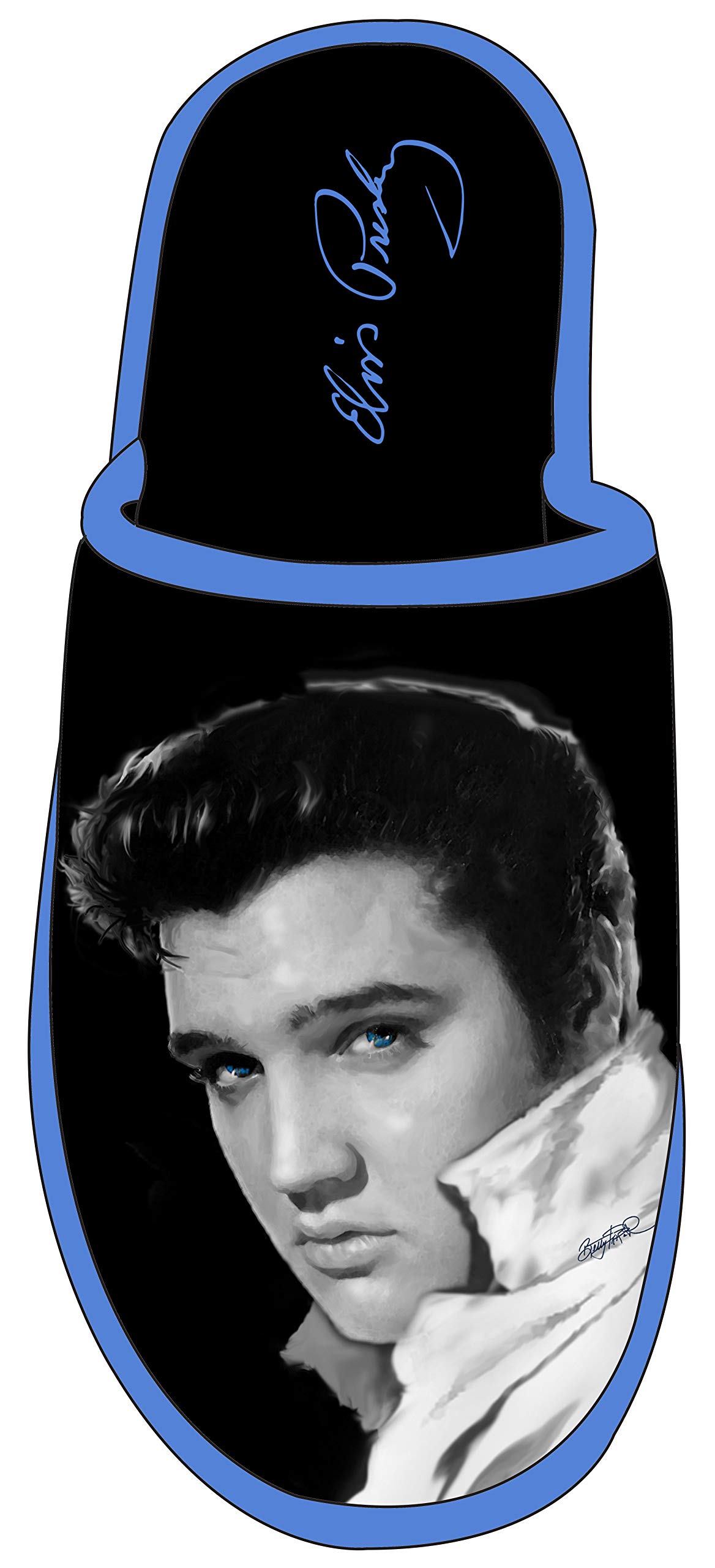 Elvis Presley Slippers for Men & Women - Soft Comfortable House Shoes with Black and White Photo - Perfect Gift for Music Lovers & Elvis Fans - Ideal for Home, Lounge & Relaxation