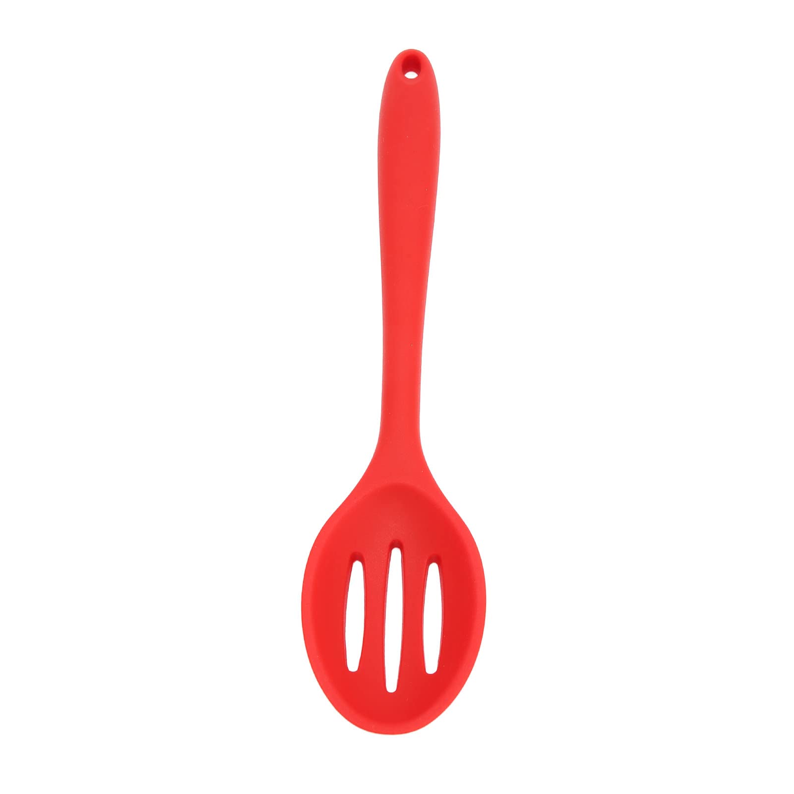 Silicone Cooking Spoon with Hanging Hole - Sturdy & Comfortable for Kitchen Use