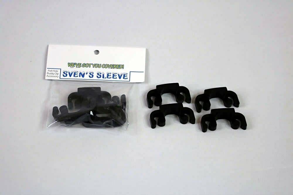 Sven's Sleeve Fish Hole Buddy Clips (4-Pack) - Durable Ice Fishing Hole Covers for Ice Castle Shelters - Prevent Freezing & Snow Buildup for Safe Winter Fishing