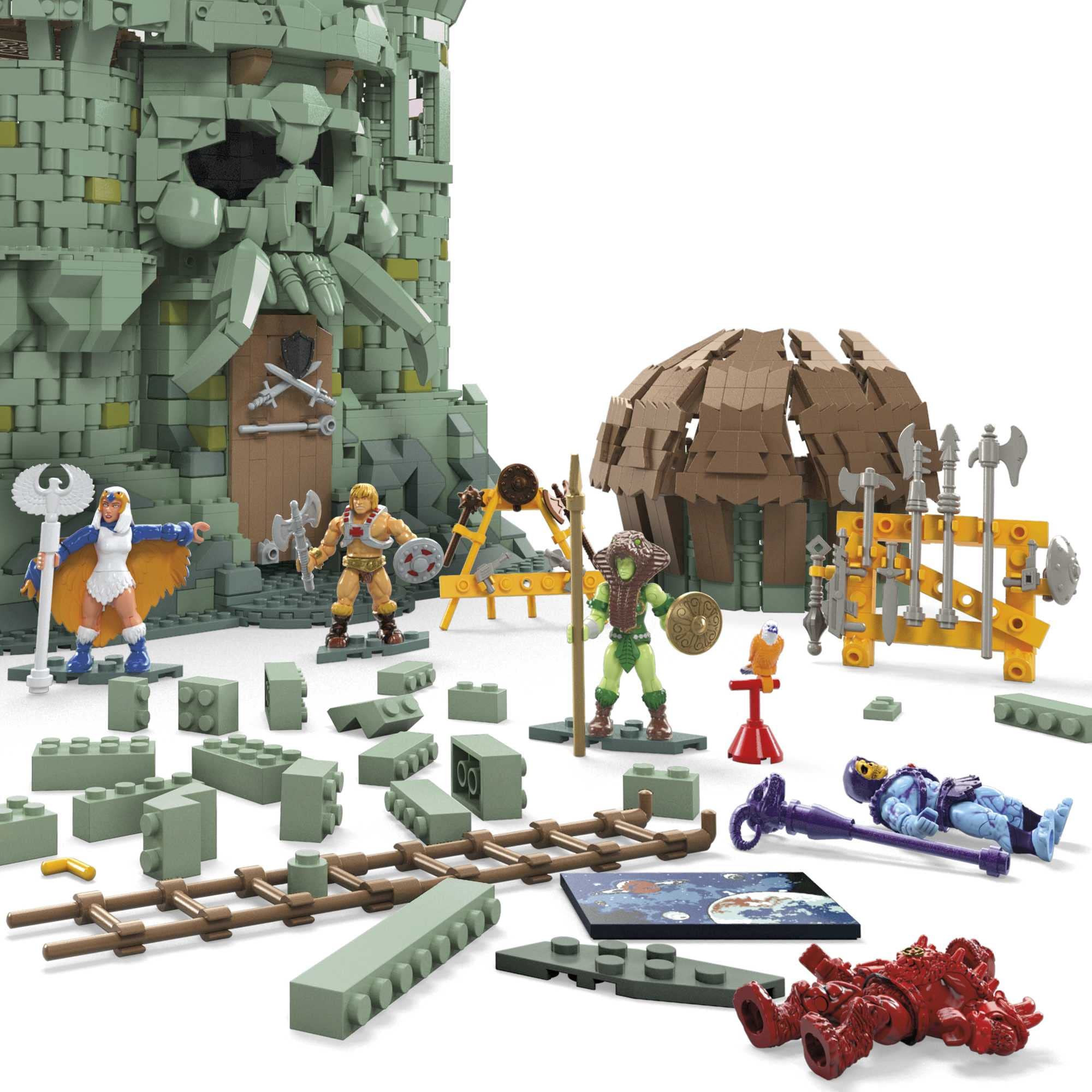 Masters of the Universe Pro Builder Grayskull Fortress Castle Building Set - 3508 Pieces, Construction Toy for Kids & Collectors Ages 14+, Model GGJ67 - Perfect for Display, Gifting & Epic MOTU Adventures
