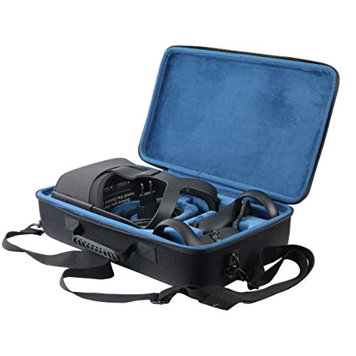 Khanka Hard Travel Case for Oculus Quest 2 VR Headset - Protective Storage for Virtual Reality Gaming Accessories (Blue Interior) | Perfect for Travel, Home Storage & VR Gaming Protection