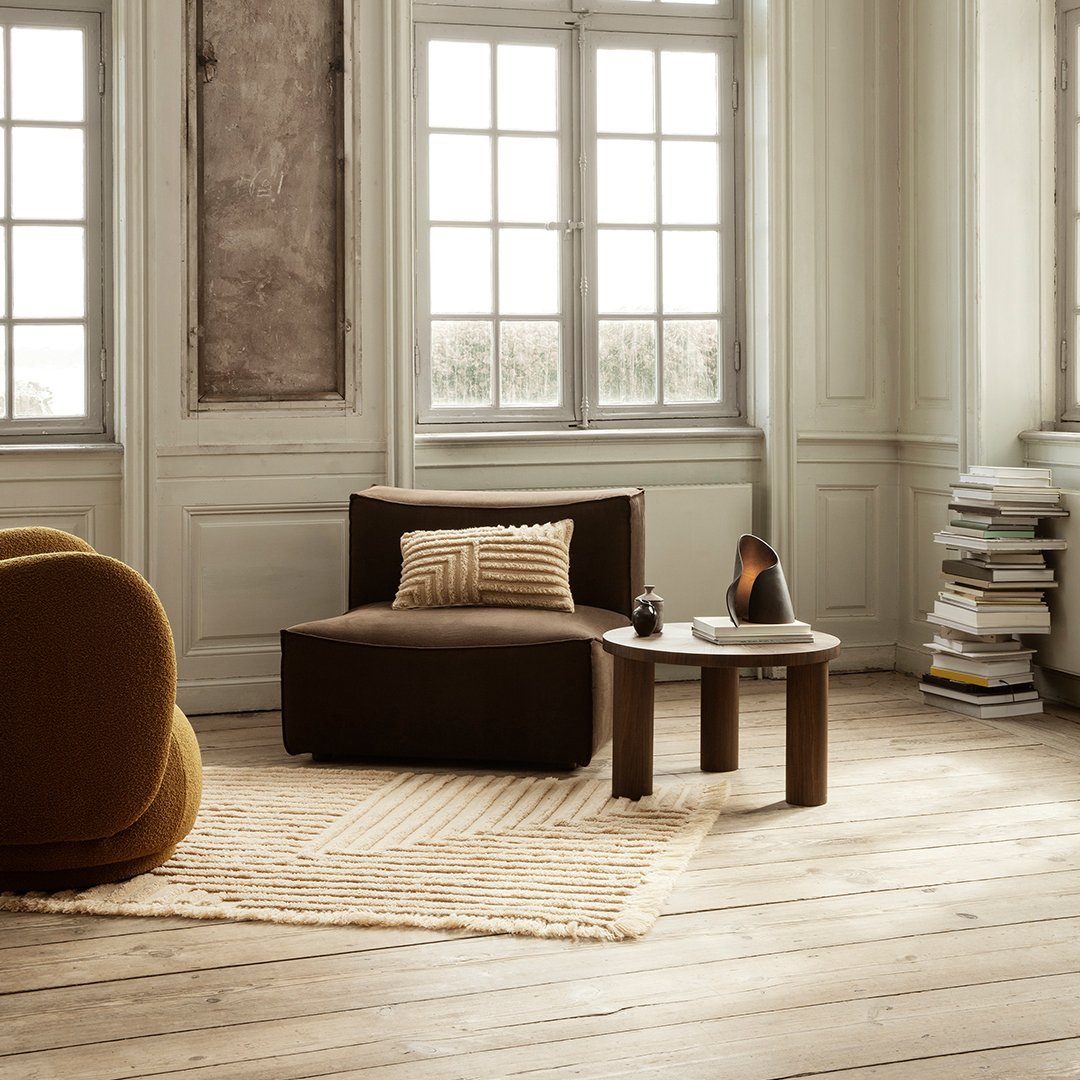 Ferm Living Crease Wool Rug - Soft & Durable Handmade Area Rug for Living Room, Bedroom, or Office - Perfect for Cozy Home Decor