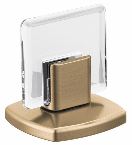 Allaria Knob Handle Kit for Widespread Bathroom Faucet - Pair in Brilliance Luxe Gold/Clear (HK5367 GLCL Brizo) | Perfect for Modern Bathroom Renovation and Luxury Home Upgrade