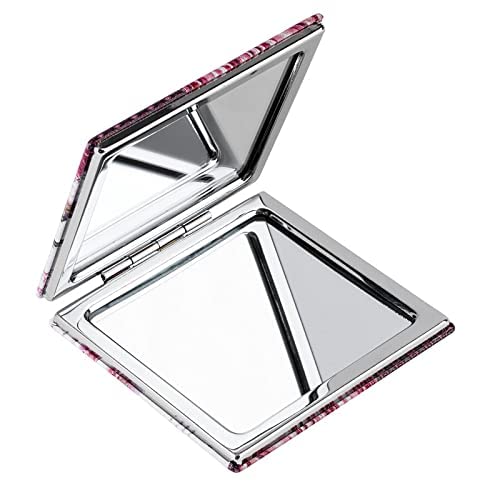 P.N. STORE Compact Portable Foldable Square Makeup Mirror for Travel, Purse & Touch-Ups | Beauty Cosmetic Pocket Mirror for Women & Girls