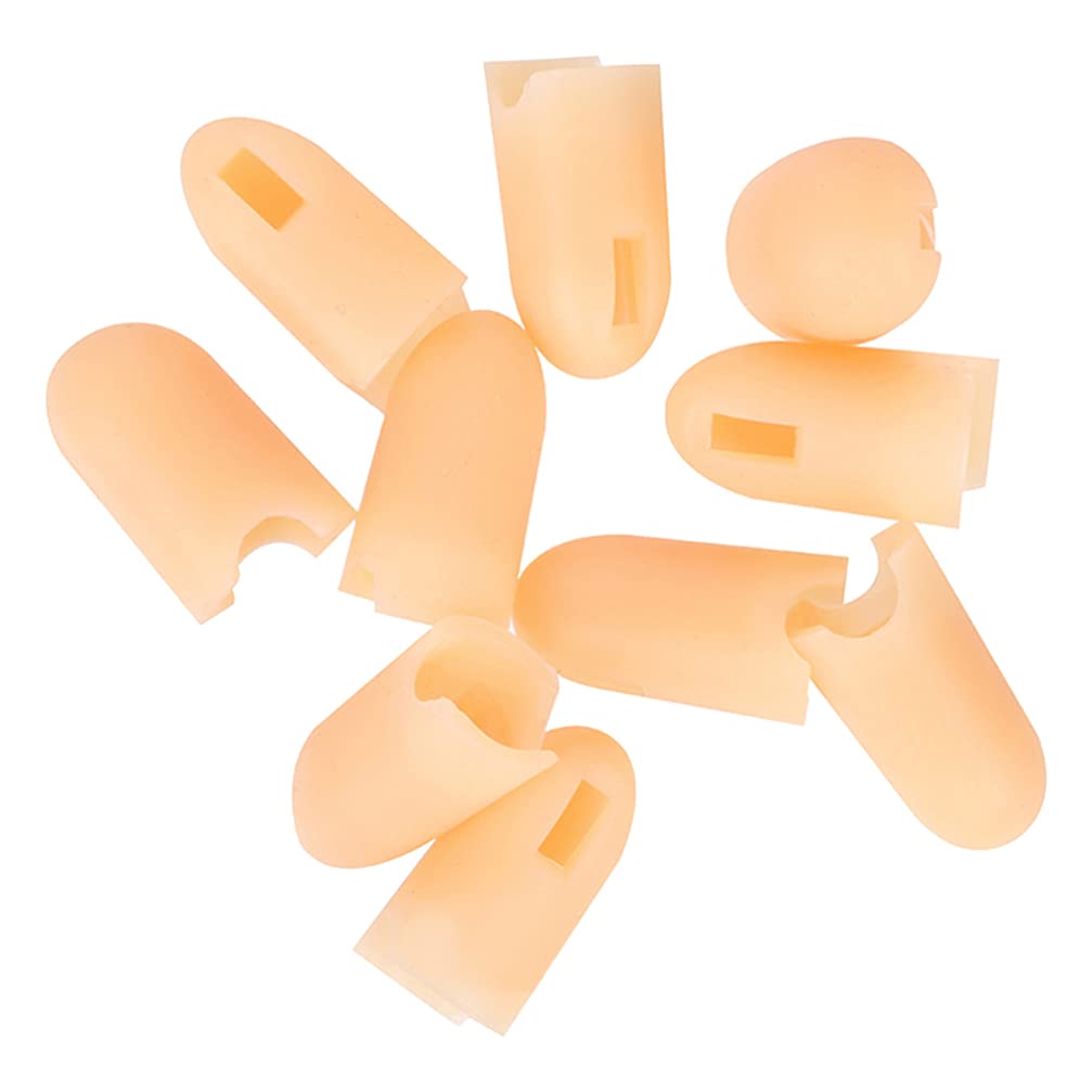 Lurrose 10Pcs Fake Nail Practice Gloves - Artificial Finger Replacement for Nail Training, Mannequin Hand Parts & Nail Art Supplies | Perfect for Nail Salon Practice, DIY Nail Art & Beauty School Training