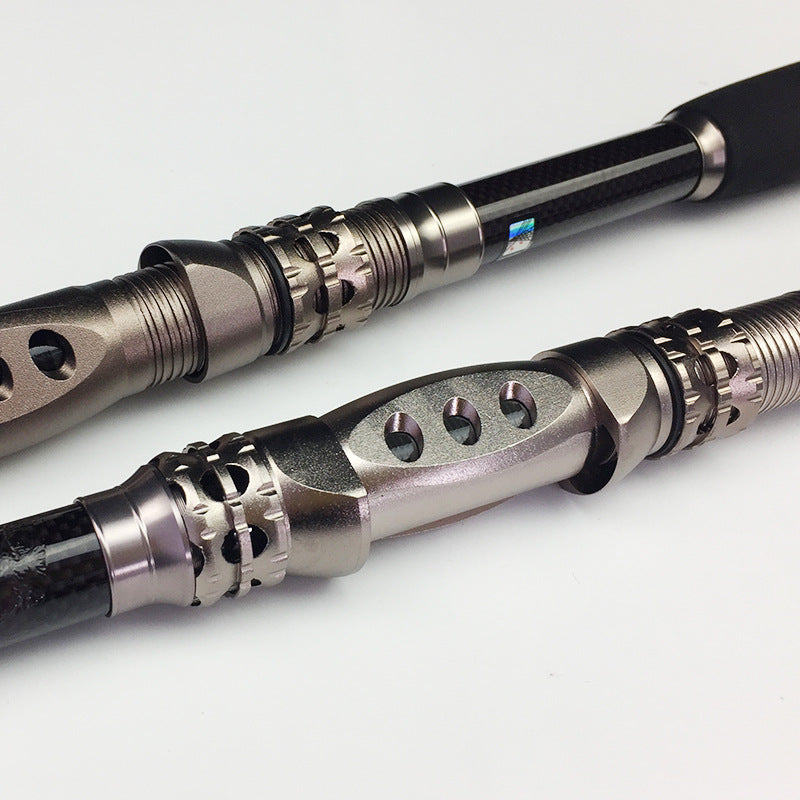 Retractable Carbon Fishing Rod 1.8m & 3.3m - Weihe Saltwater & Freshwater Spinning Rod for Surf Casting & Boat Fishing