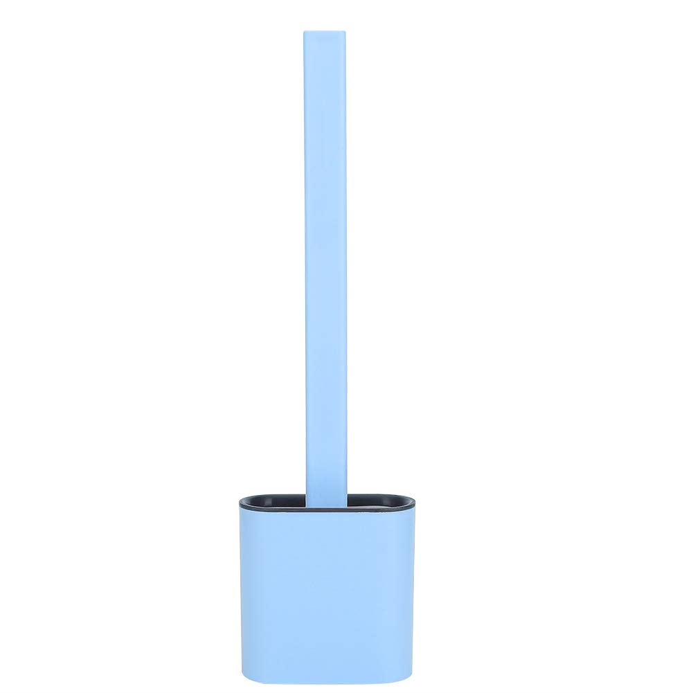 Anti-Rust Toilet Bowl Brush and Holder Set - Long Handle Ergonomic Design for Easy Cleaning | Quick-Drying Bathroom Cleaning Tool | Perfect for Toilet Scrubbing and Sanitizing (Blue) - Ideal for Home, Apartment, and Commercial Restroom Maintenance