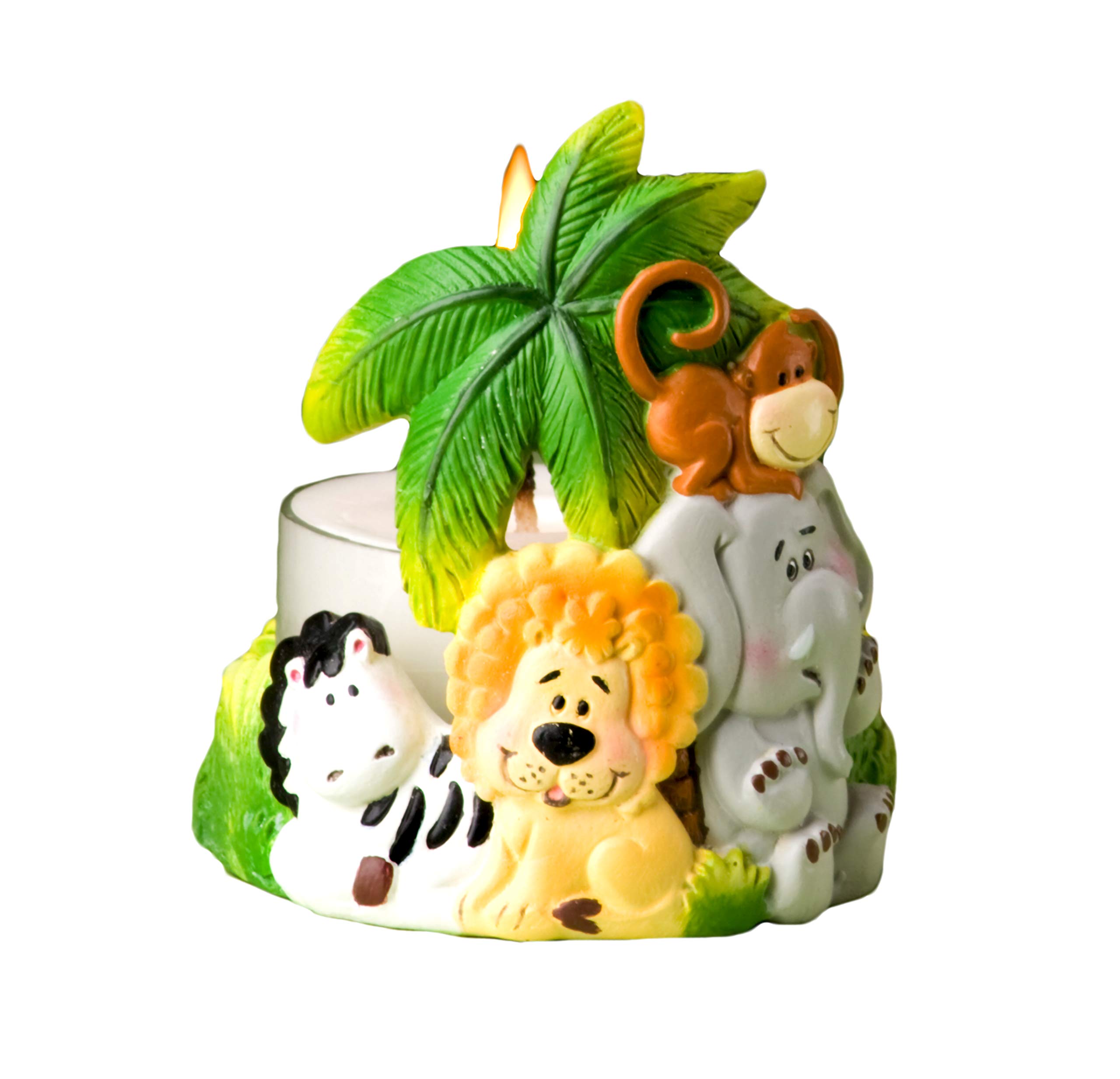 FASHIONCRAFT Jungle Critters Candle Holders Set of 36 - Animal Themed Votive Candle Holders with Candles Included - Perfect for Birthday Parties, Baby Showers, Jungle Theme Decorations & Wedding Favors - Ideal for Home Decor, Table Centerpieces and Special Events