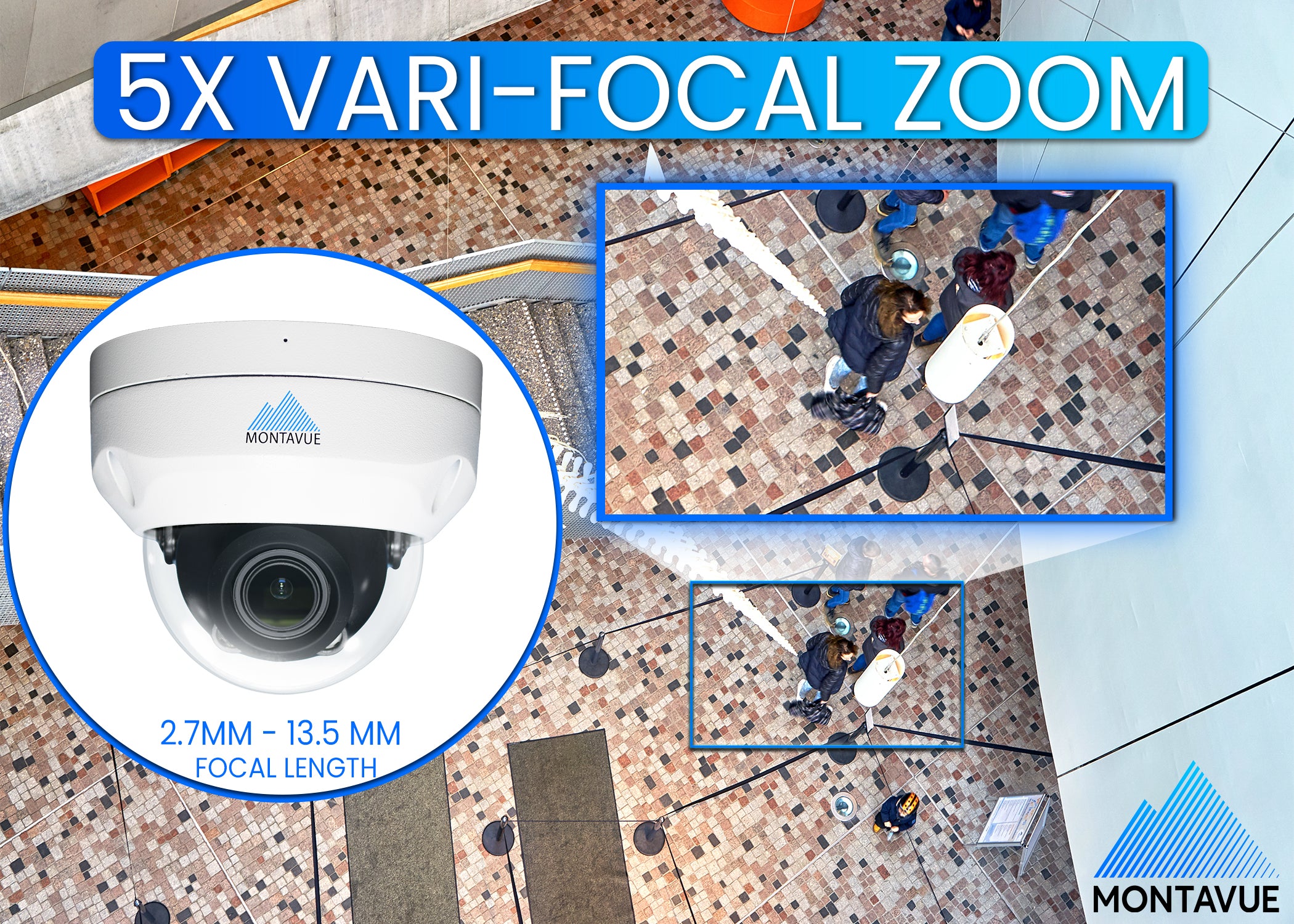 MTD8113 V AISMD 8MP 4K Smart Varifocal Dome Security Camera with 16-Channel AI NVR System & 4TB HDD - Ideal for Home/Office Surveillance & Business Security Monitoring