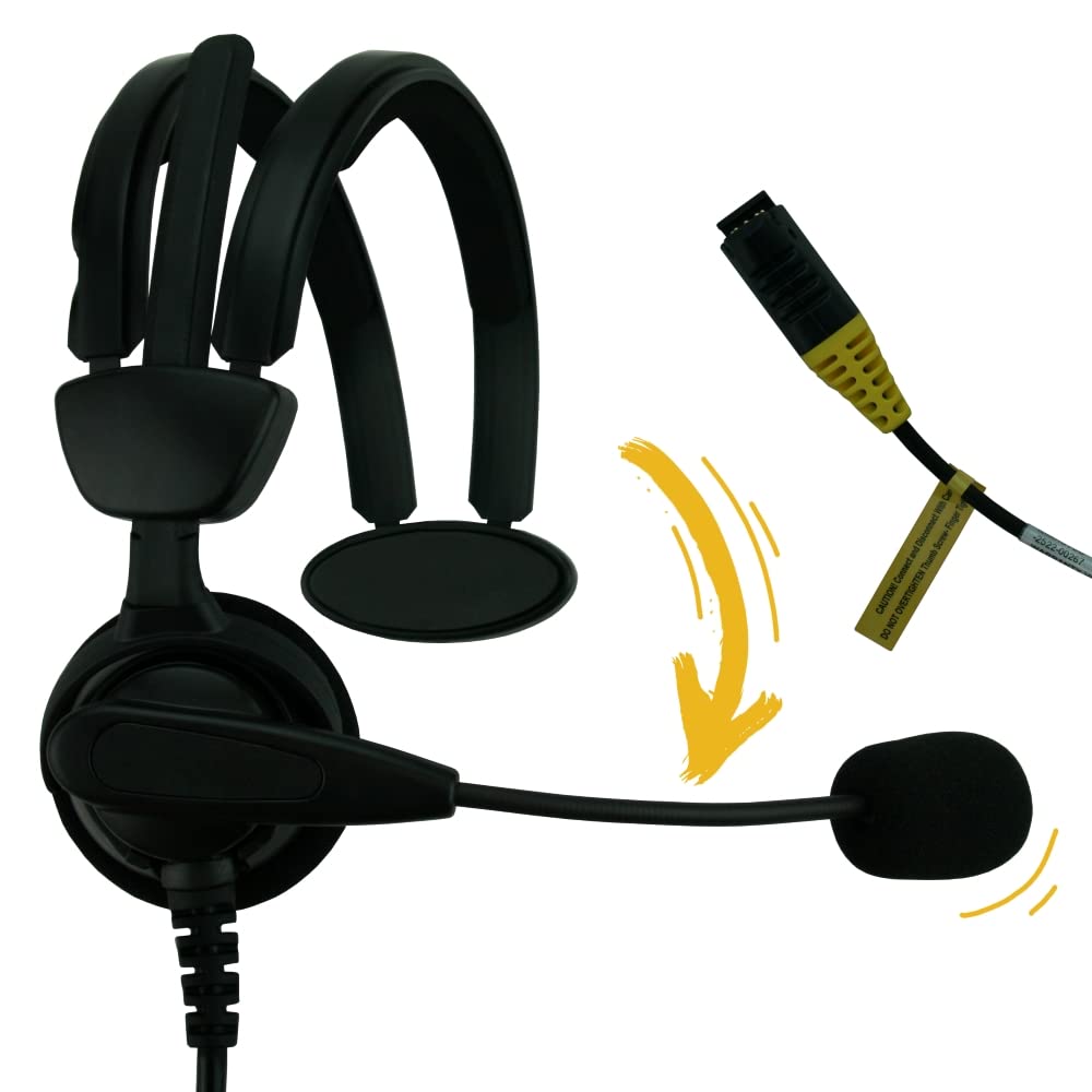 SR-20 HD-700-1 Medium Duty Speech Recognition Headset for Vocollect T2/T2X/T5 - Durable Warehouse Headphones for Voice-Directed Picking Systems