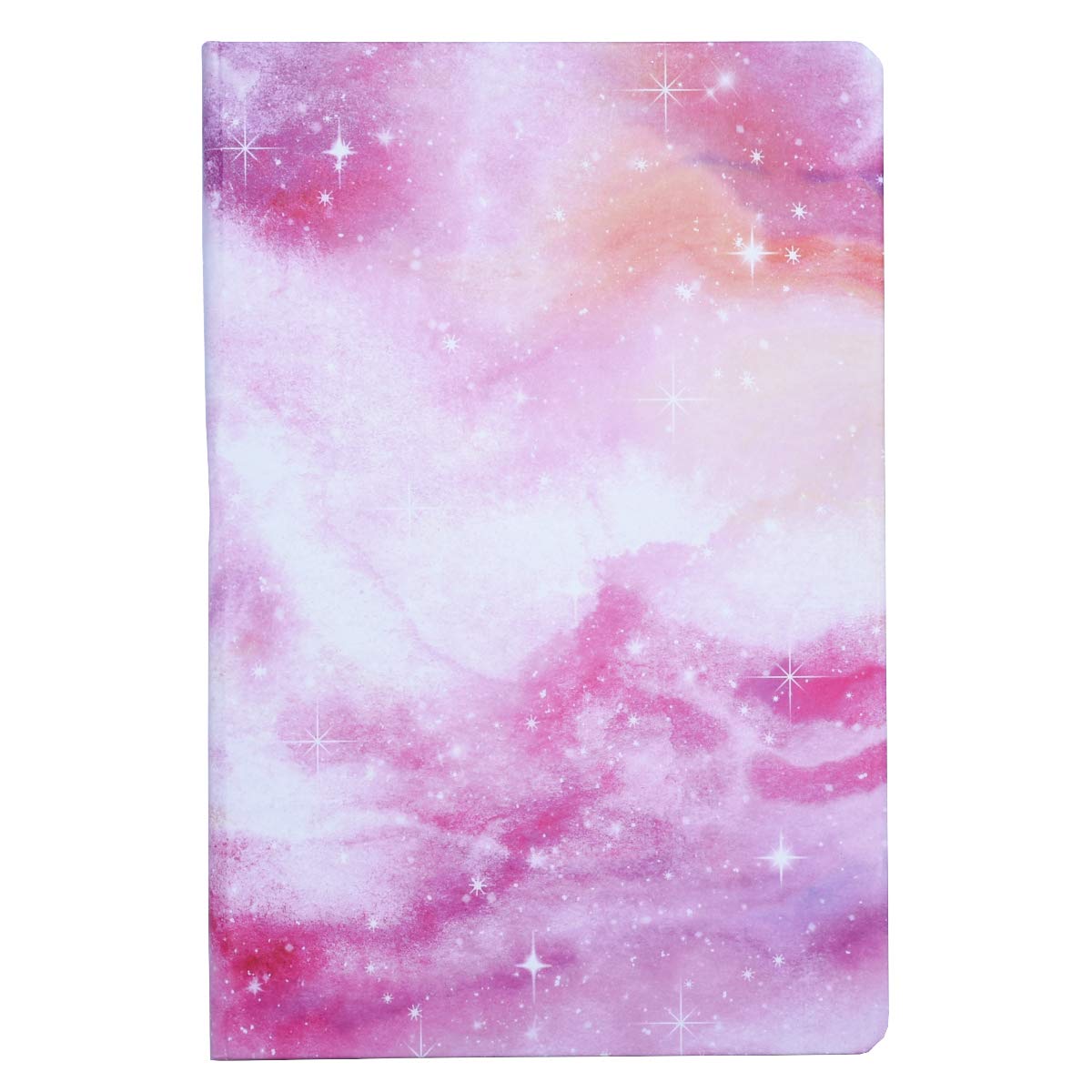 Satumu A5 Black Paper Sketchbook with Pink Galaxy Design - Perfect for Drawing, Sketching & Mixed Media Art - Ideal for Artists, Students & Creative Projects