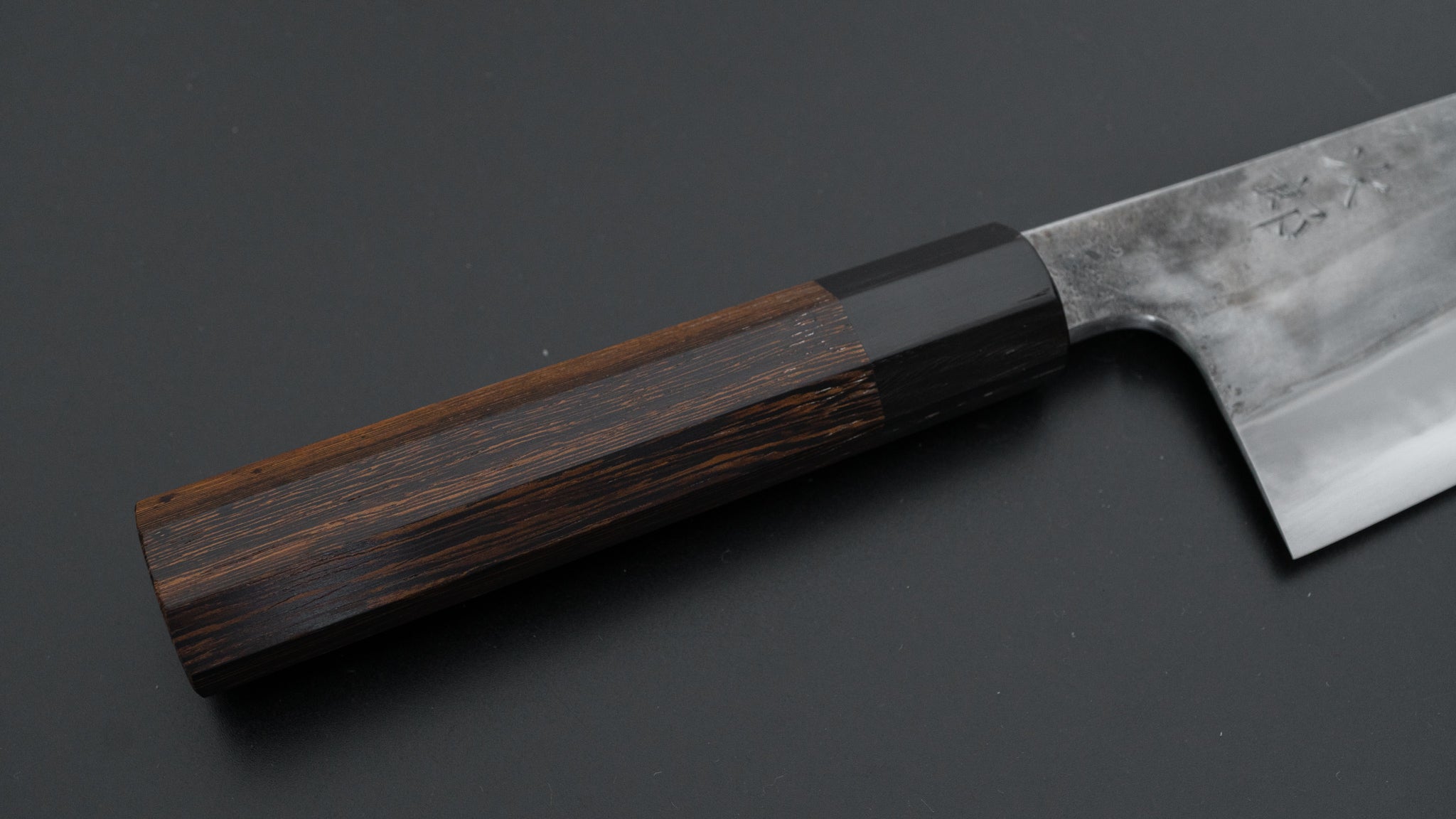 Premium Jiro Tsuchime Wa Santoku Knife 180mm - Japanese High Carbon Steel Blade with Taihei Tagayasan Handle (#609) - Perfect for Sushi, Vegetables & Meat Cutting in Professional Kitchens & Home Cooking