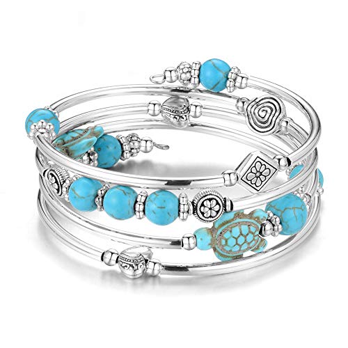 17-Turquoise turtle bracelet