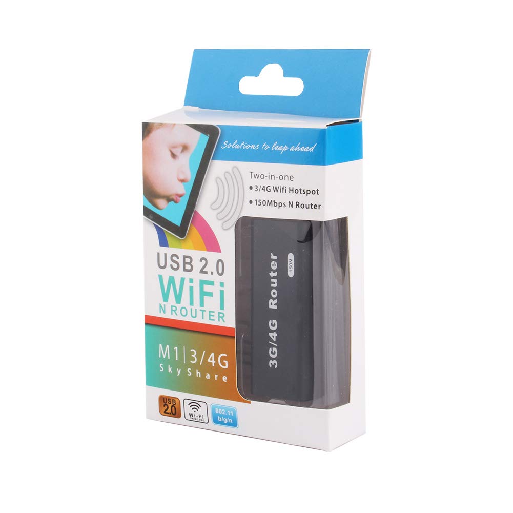 Portable 4G LTE WiFi Router - High Speed Wireless Hotspot for Laptops, Smartphones & PCs | Travel, Remote Work & Home Office Internet Solution