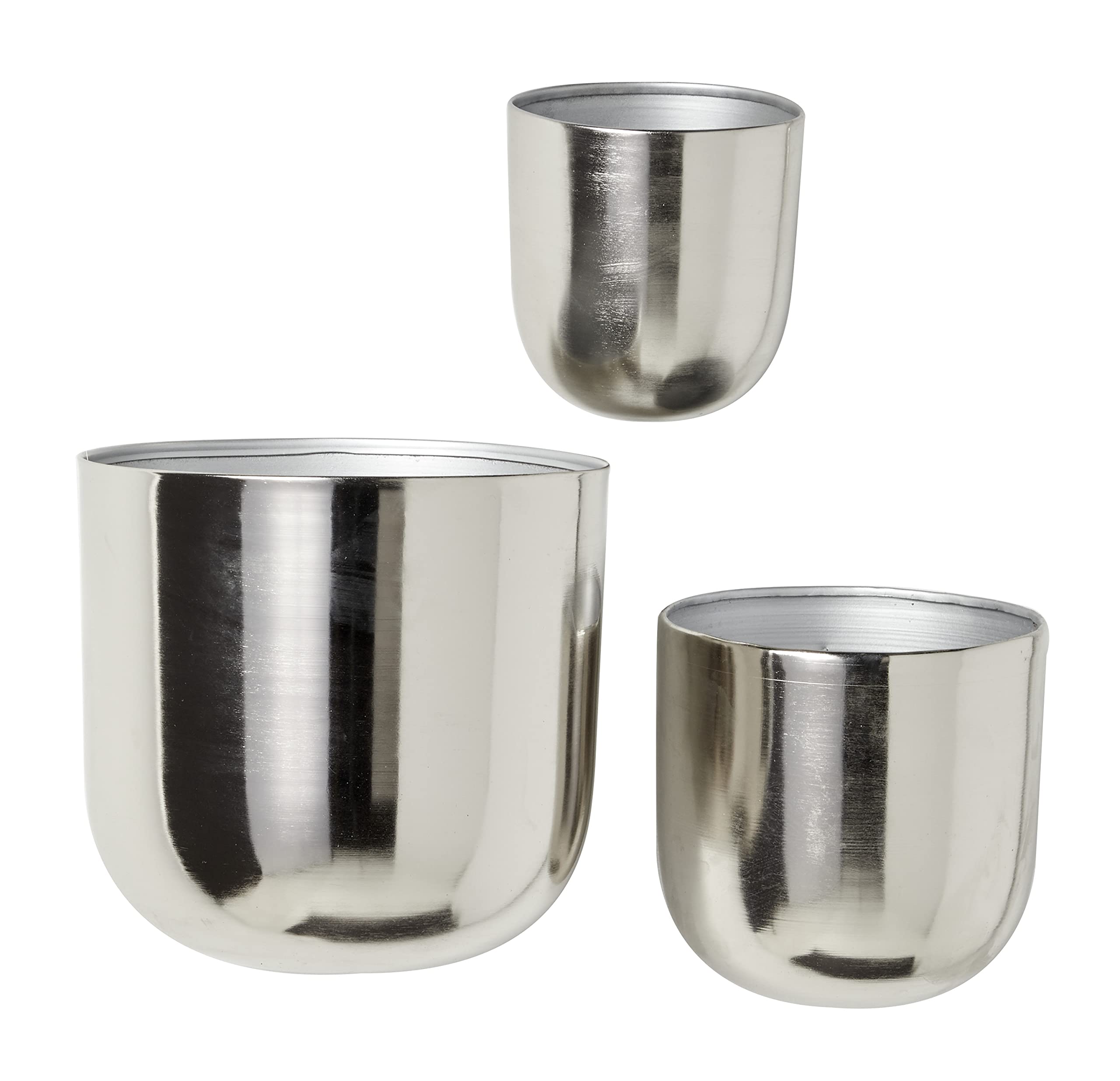 Deco 79 Metal Floating Wall Planter Set of 3 (9