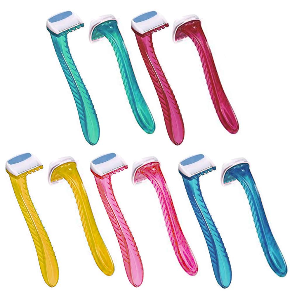 6 Pack Women's Bikini Line Razors - Brazilian Hair Shaver & Trimmer for Legs, Arms & Body - Smooth Shaving for Beach, Pool & Summer Outfits
