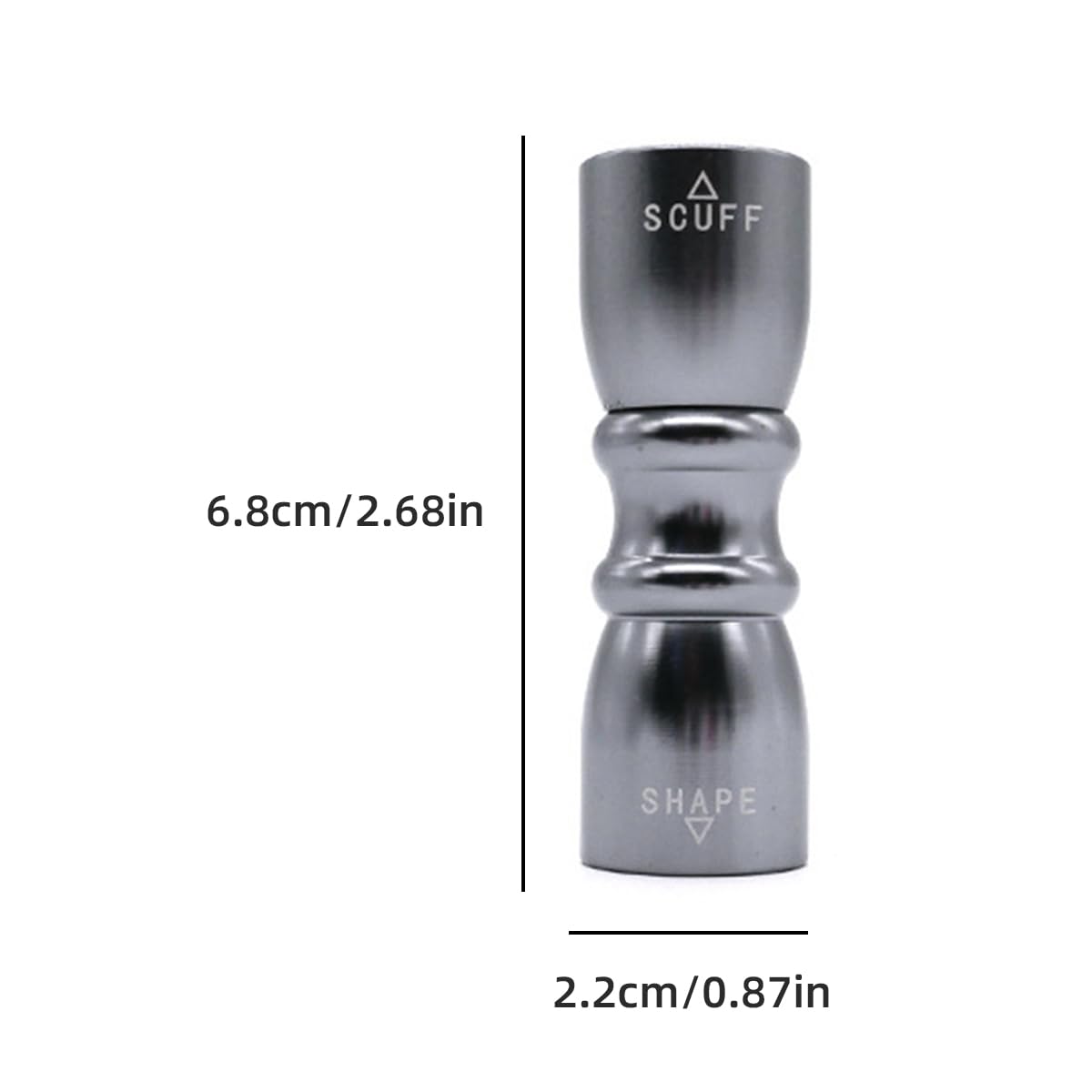 Scott Edward 3-in-1 Pool Cue Tip Tool - Professional Billiard Cue Accessories with Scuffer, Shaper & Aerator - Perfect Gift for Men, Husbands & Friends - Enhance Your Game in Pool Halls & Home Bars