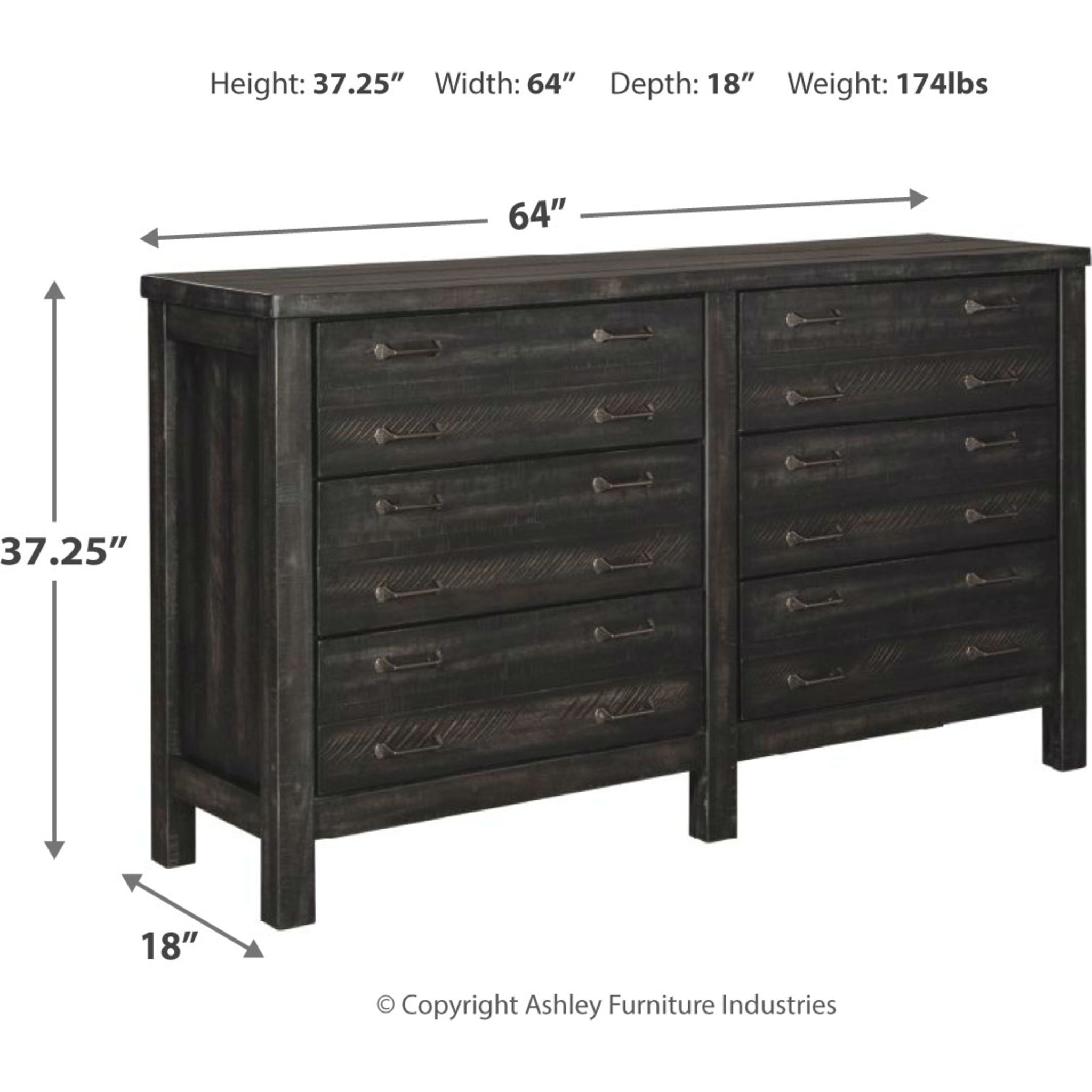 Baylow EXCLUSIVE 6-Drawer Dresser with Mirror - Modern Bedroom Storage Furniture for Clothes, Jewelry & Accessories | Perfect for Master Bedroom, Guest Room & Dorm Organization