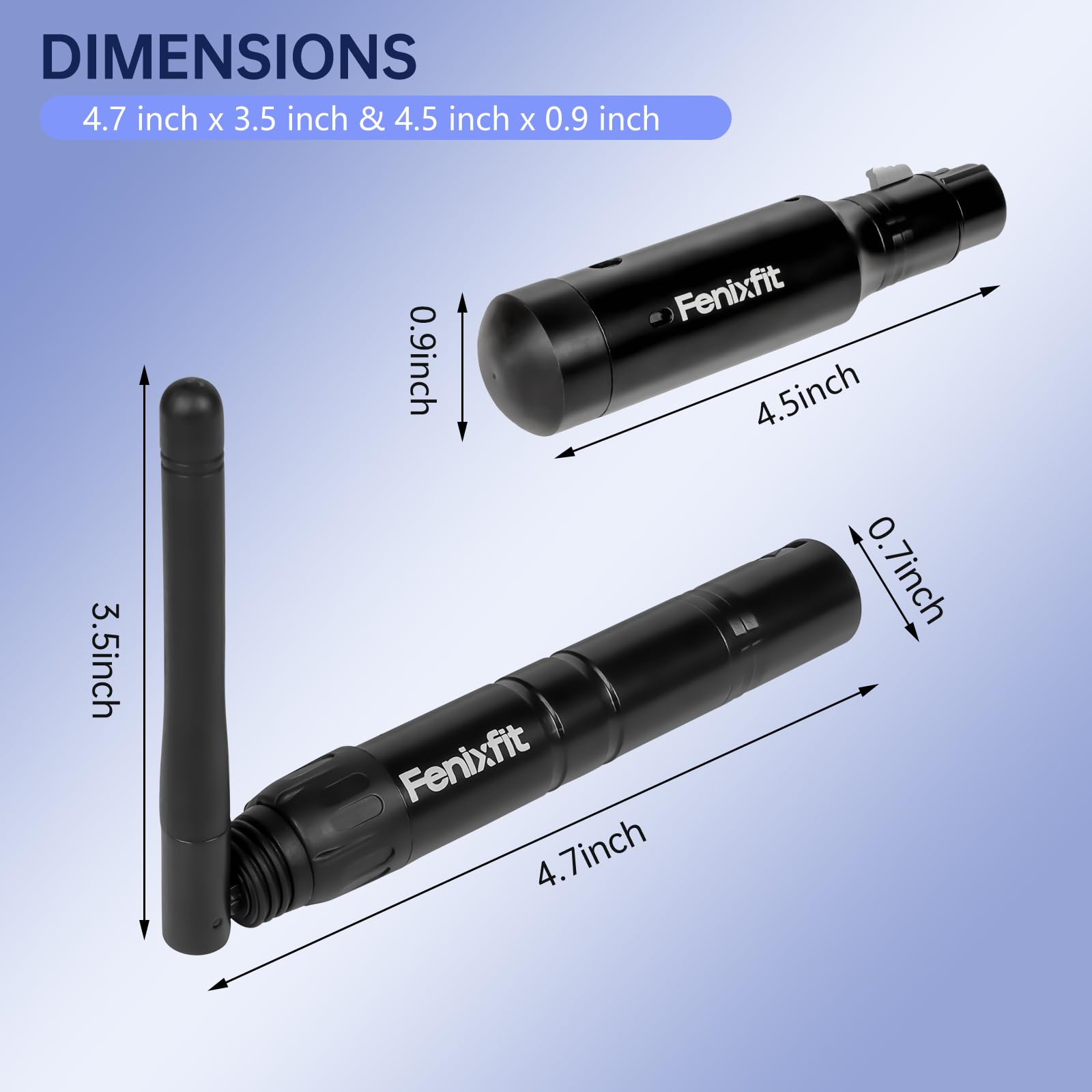 Wireless DMX512 Transmitter and Receiver Set - Rechargeable 1 Transmitter & 7 Receivers with Built-in Battery, Long Range DMX Lighting Controller for LED Stage Lights, Disco, DJ Shows, and Theater Performances