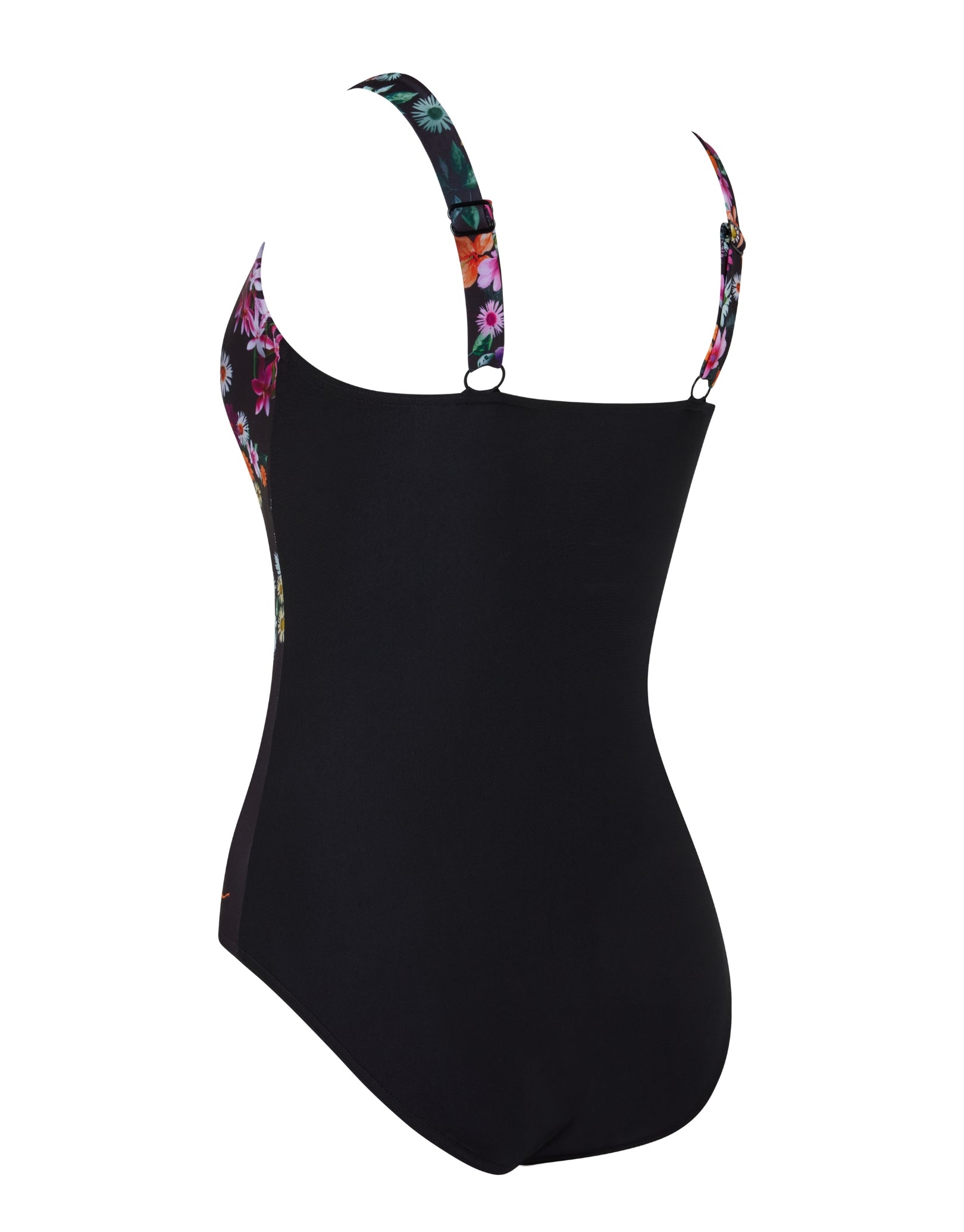 Adjustable Classicback Swimsuit for Women - Black & Multicolor One Piece Bathing Suit - Perfect for Beach, Pool, and Summer Vacations