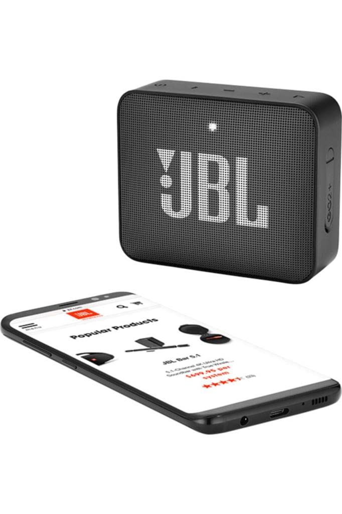 JBL Go2+ Portable Bluetooth Speaker - Wireless Mini Speaker with Rich Bass, IPX7 Waterproof, 5 Hours Playtime - Perfect for Travel, Outdoor, Beach, Pool & Home Use
