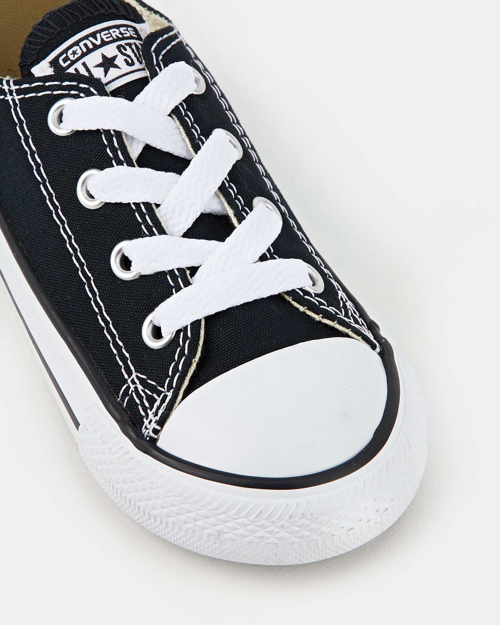 Chuck Taylor All Star Core Ox Infant Sneakers - Black Canvas Shoes for Baby Boys & Girls | Comfortable & Stylish for Everyday Wear, Playdates & First Steps