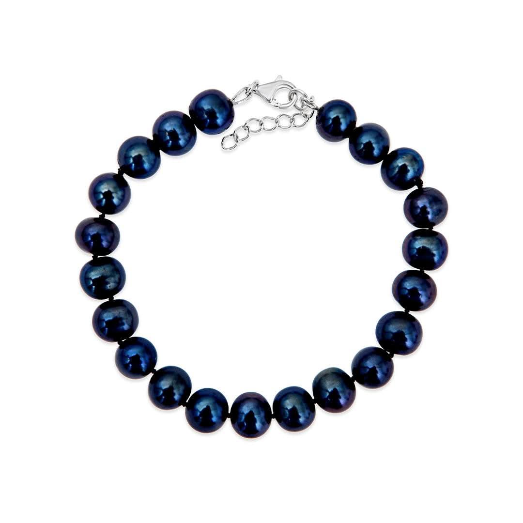 Elegant Classic Pearl Bracelet for Women - Timeless Midnight Black Jewelry Gift for Her | Perfect for Evening Parties, Weddings & Special Occasions