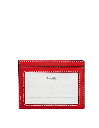 **Coach Disney X Coach Slim ID Card Case with Winter Motif – Stylish & Compact Wallet for Cards, Cash, and IDs – Perfect for Everyday Use, Travel, and Disney Fans**