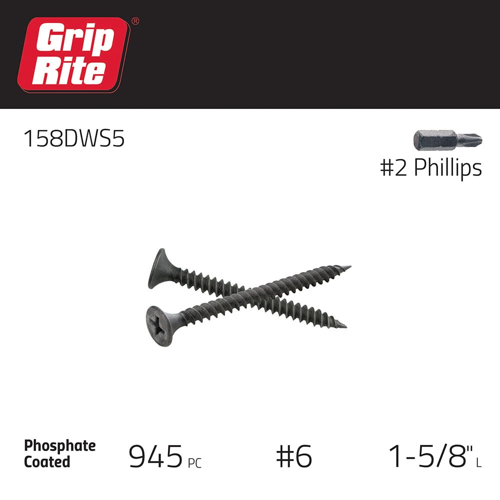 Grip-Rite 158DWS5#6 X 1-5/8