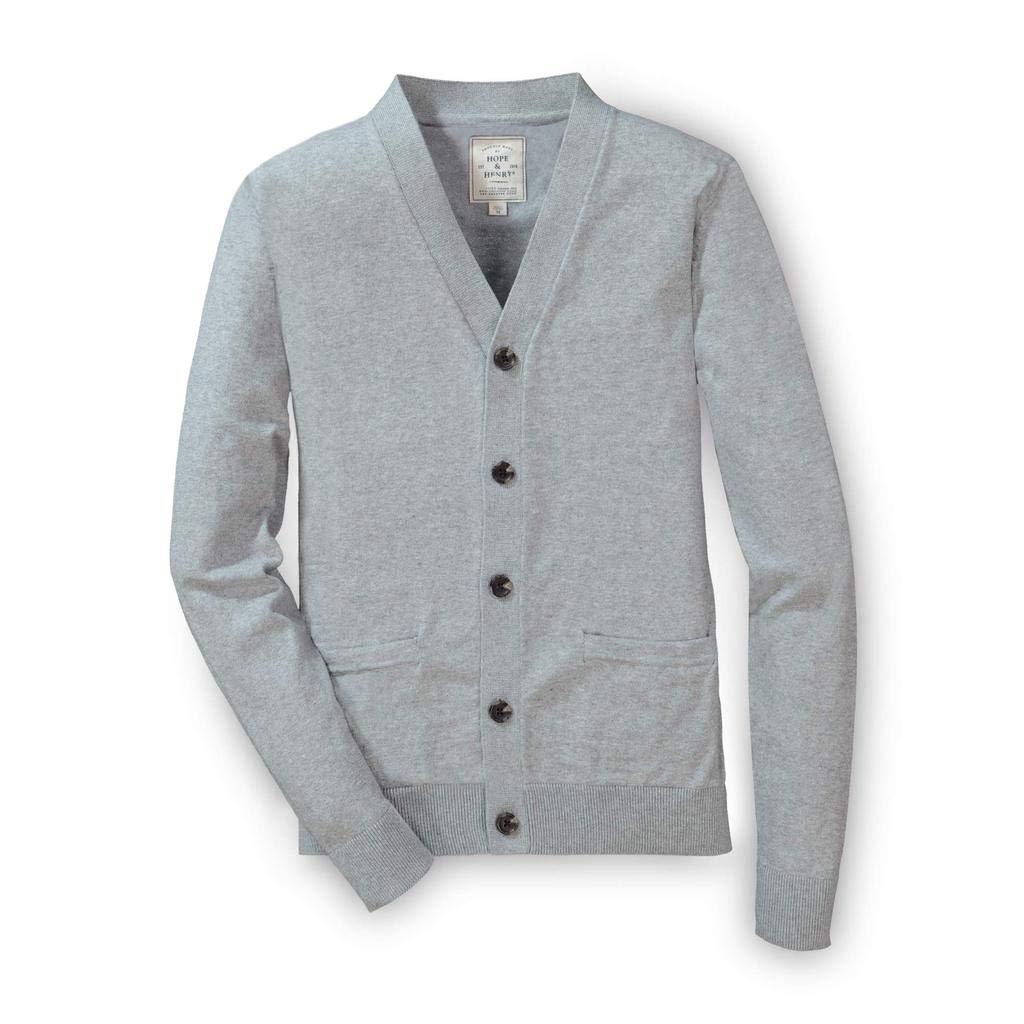 Hope & Henry Men's Cardigan Sweater - Soft Knit Button-Up Sweater for Men, Casual & Comfortable Fall Winter Pullover - Perfect for Office, Date Night & Weekend Outings