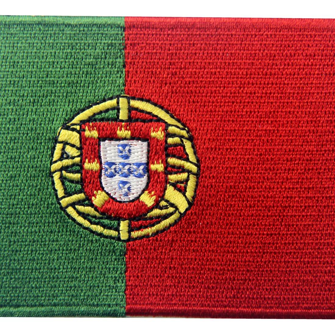 Portugal Flag Embroidered Patch - Iron On & Sew On National Emblem for Jackets, Bags & Hats - Portuguese Pride Accessory for Sports Fans, Travelers & Patriotic Events
