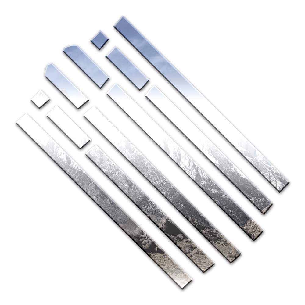 12-Piece Chrome 1-Inch Accent Trim Kit for 2010-2017 Chevy Equinox - Perfect for Car Exterior Styling & Customization