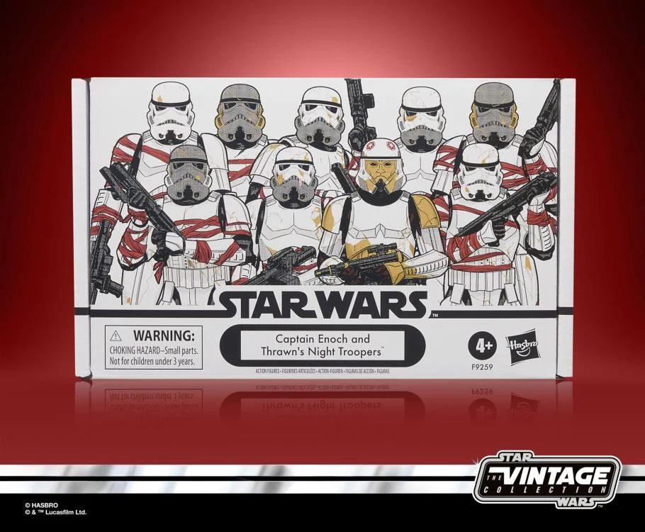 Star Wars Vintage Collection Captain Enoch & Thrawn's Night Troopers 4-Pack Action Figures - Perfect for Collectors, Display & Role-Playing Scenes