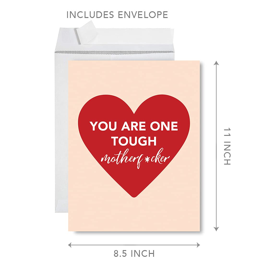 Funny Get Well Soon Card - 8.5x11 Inch Humorous Greeting Card with Envelope - Perfect for Cheering Up Loved Ones