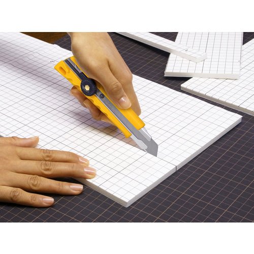 Left Handed Safety Cutter - OLFA Ergonomic Utility Knife for Precise Cutting | Ideal for Crafting, Packaging, DIY Projects & Office Use