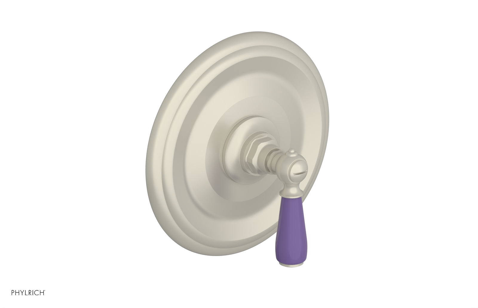 Jamestown Pressure Balance Shower Trim Kit with Purple Accents - 4