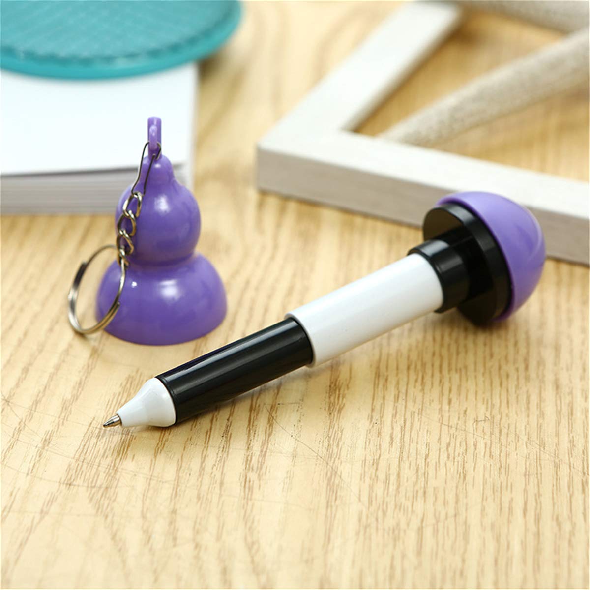 Vibrant Gourd-Shaped Cartoon Ballpoint Pens - Cute Creative Gel Pens for Office & School Supplies (5-Pack) - Perfect for Note-Taking, Journaling & Gift Giving