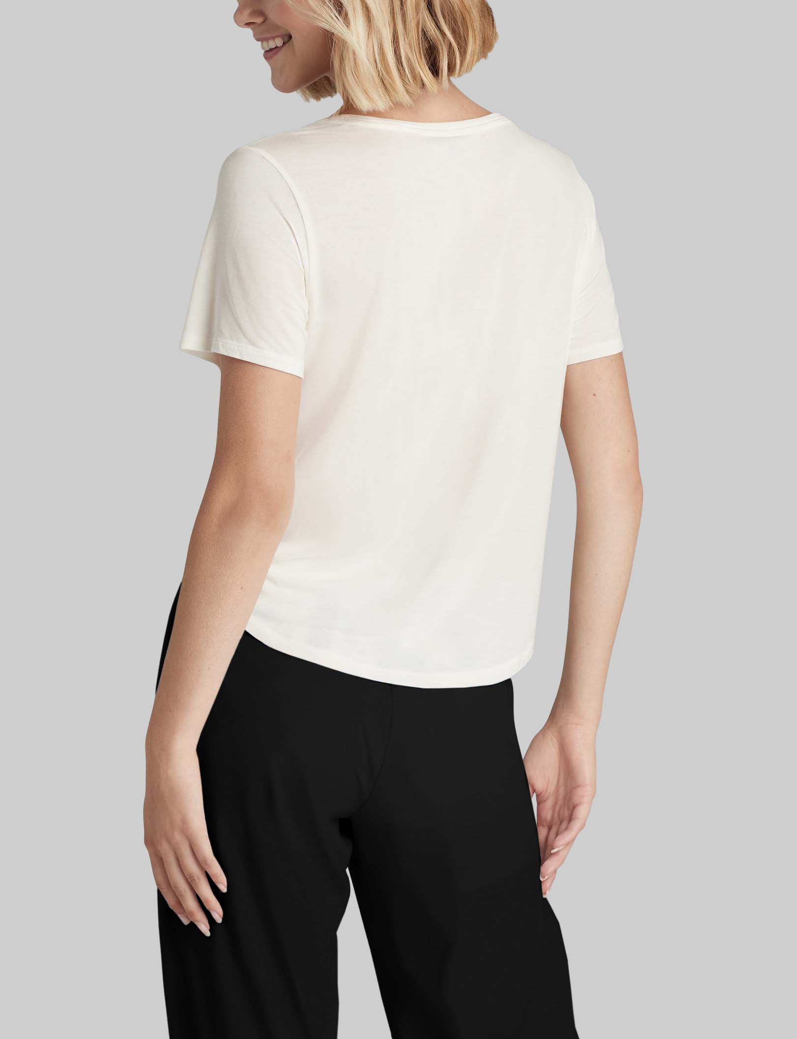Women's Ultra Soft Second Skin Sleep Pocket Tee - Comfortable Lounge & Nightwear for Relaxing at Home