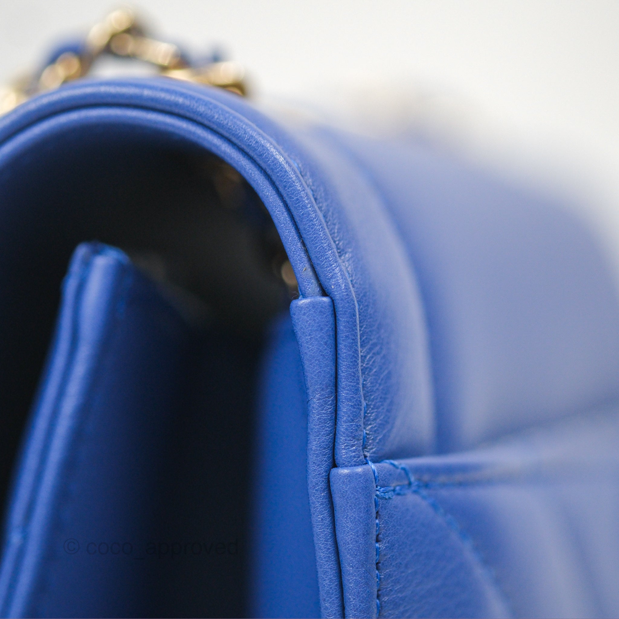 Chanel Chevron Square Envelope Flap Bag Royal Blue 19C - Luxury Designer Handbag for Women, Perfect for Evening Parties, Date Nights & Special Occasions