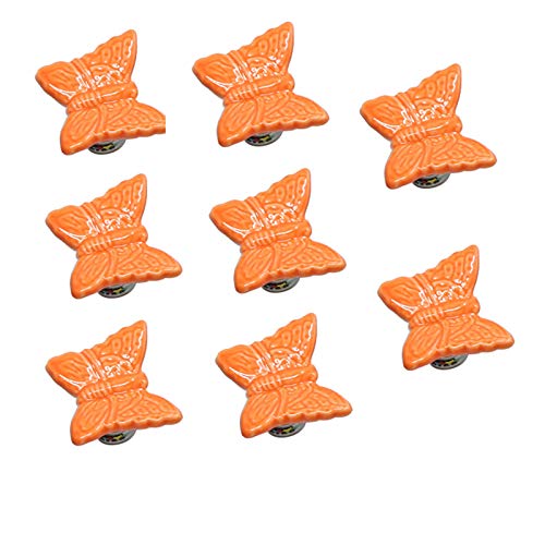 Orange butterfly, 8 pcs