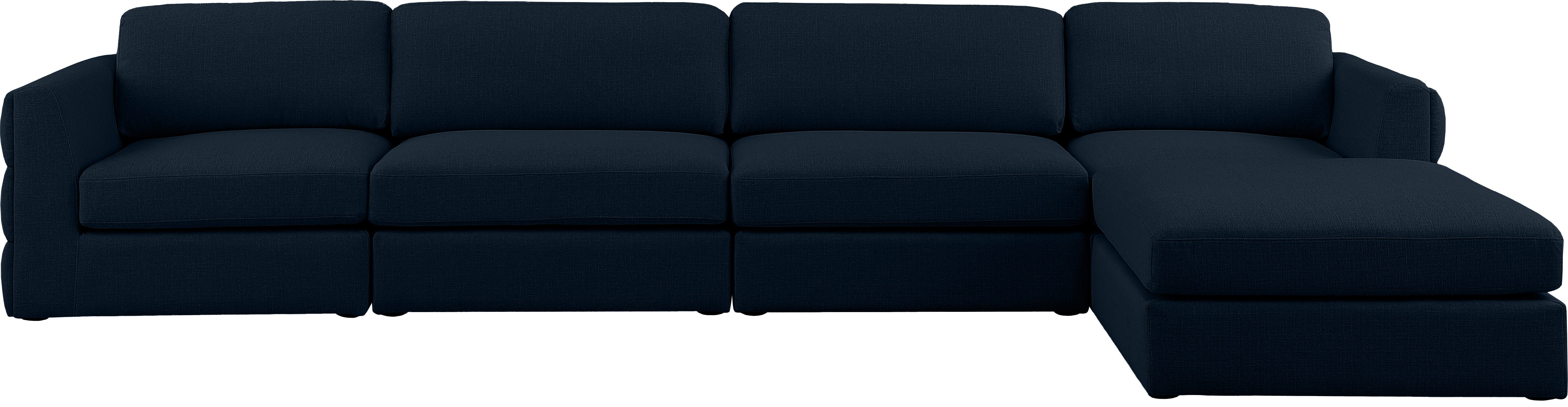 Beckham Durable Linen Textured Fabric Modular Sectional Sofa - Modern Living Room Furniture for Home Theater, Family Gatherings & Cozy Relaxation