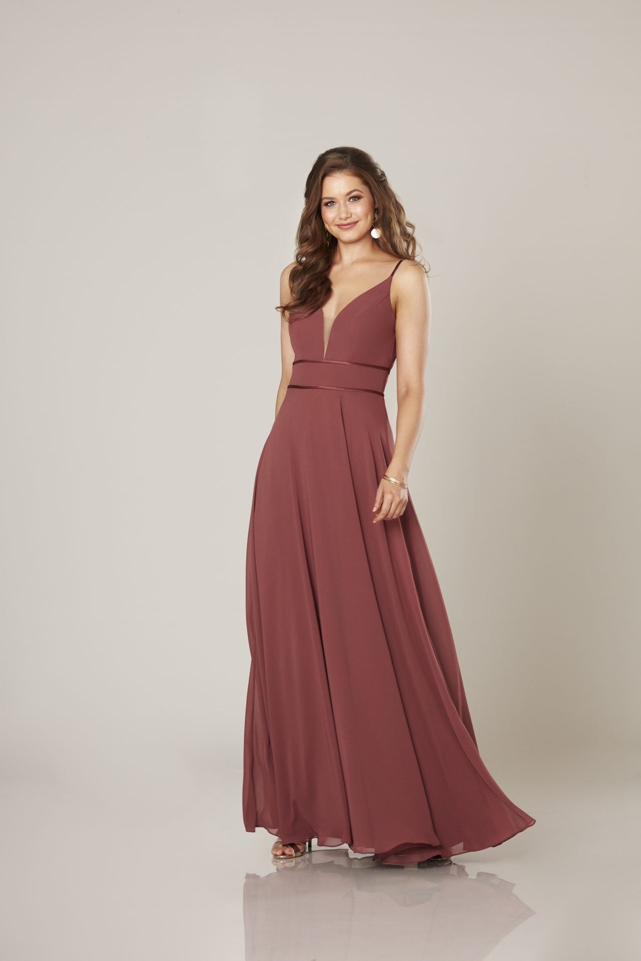 Elegant Dallas Chiffon & Satin Dress - Perfect for Weddings, Parties & Special Occasions | Flowy & Luxurious Fabric for Women's Formal Wear