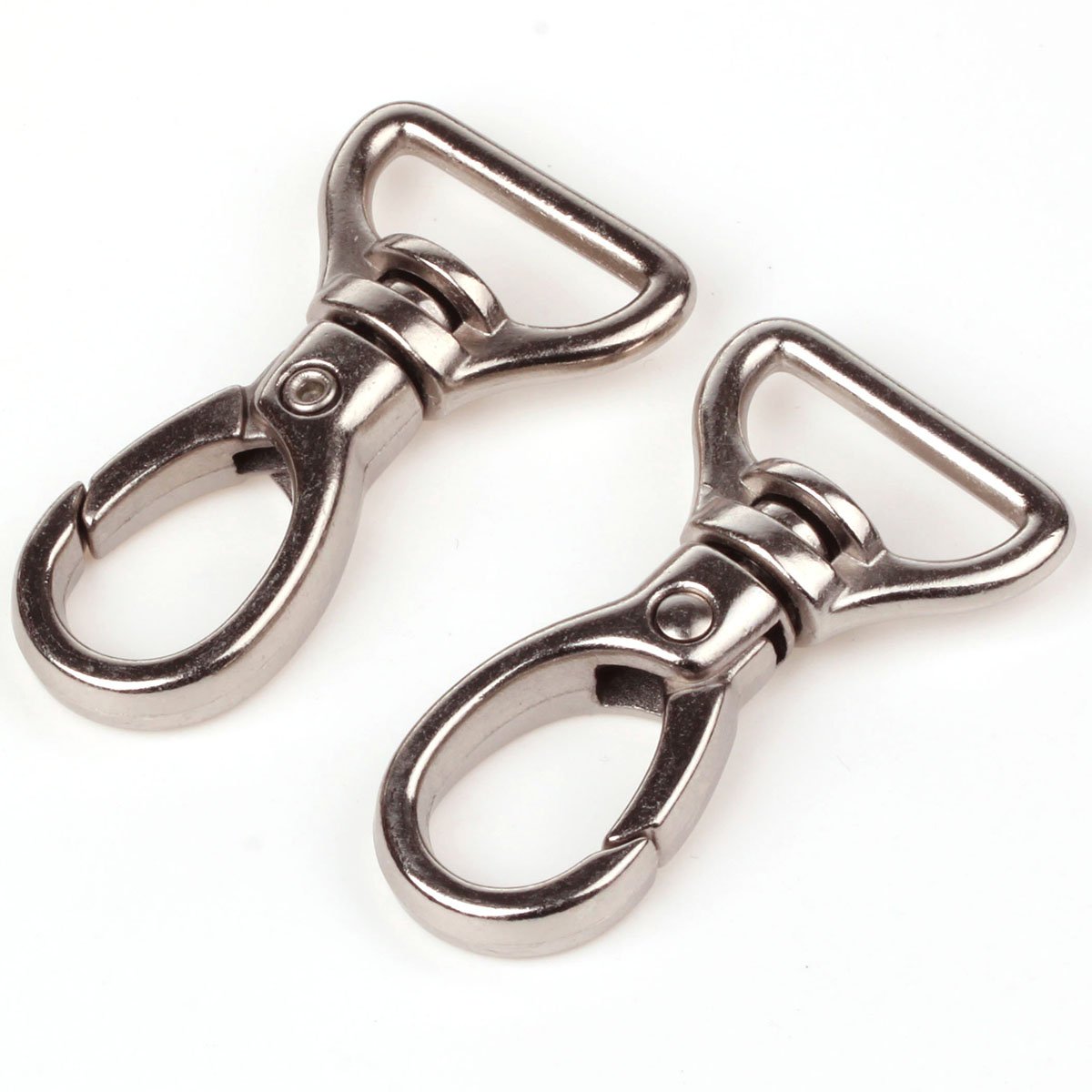 20 Pack Cotowin 3/4-inch Silver 360° Swivel Lobster Clasps - Heavy Duty Trigger Snap Hooks for Backpacks, Shoulder Bags & Luggage Replacement - Perfect for Travel, Hiking & Outdoor Gear Accessories