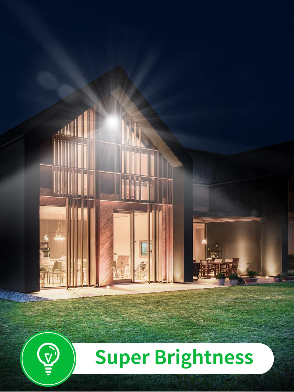 200W LED Flood Light Outdoor - 16000LM 6000K Daylight White - IP66 Waterproof Security Light - Slim Design for Garage, Garden, Yard & Playground - 5 Pack - Perfect for Landscape Lighting, Wall Illumination & Nighttime Safety