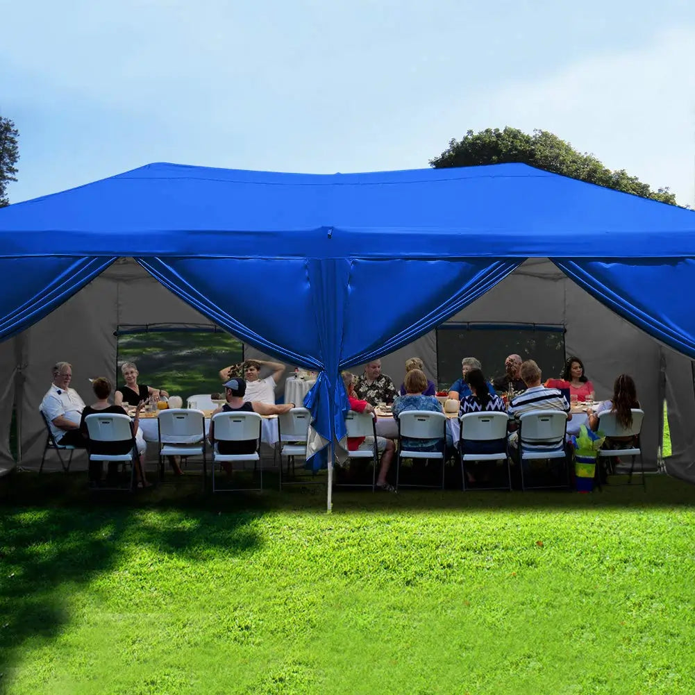 10' x 20' Pop Up Canopy Tent with Removable Side Walls - Waterproof Outdoor Shelter for Parties, Camping & Beach Events