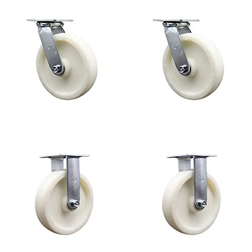 2 Swivel w/2 Bolt On Swivel Locks - 2 Rigid