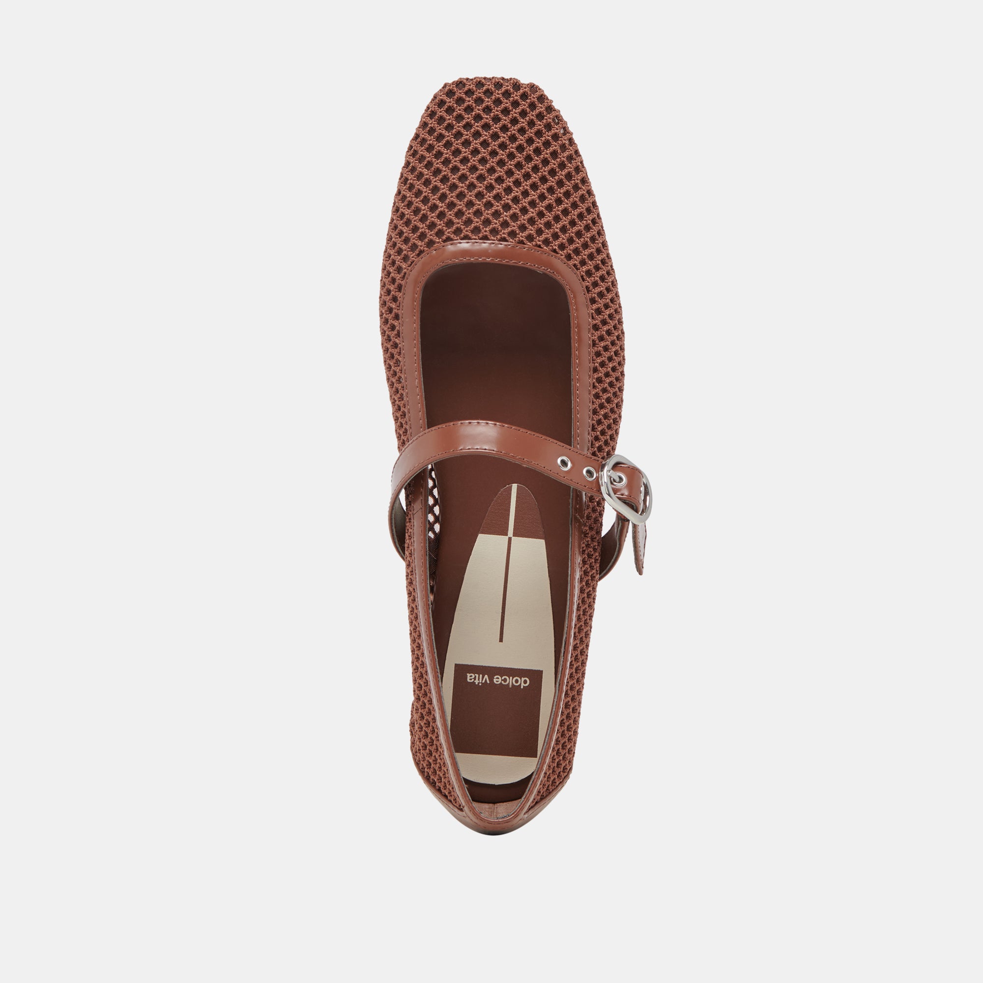 RODNI Women's Comfortable Mesh Ballet Flats - Toffee Woven Breathable Slip-On Shoes for Casual Wear, Work & Travel