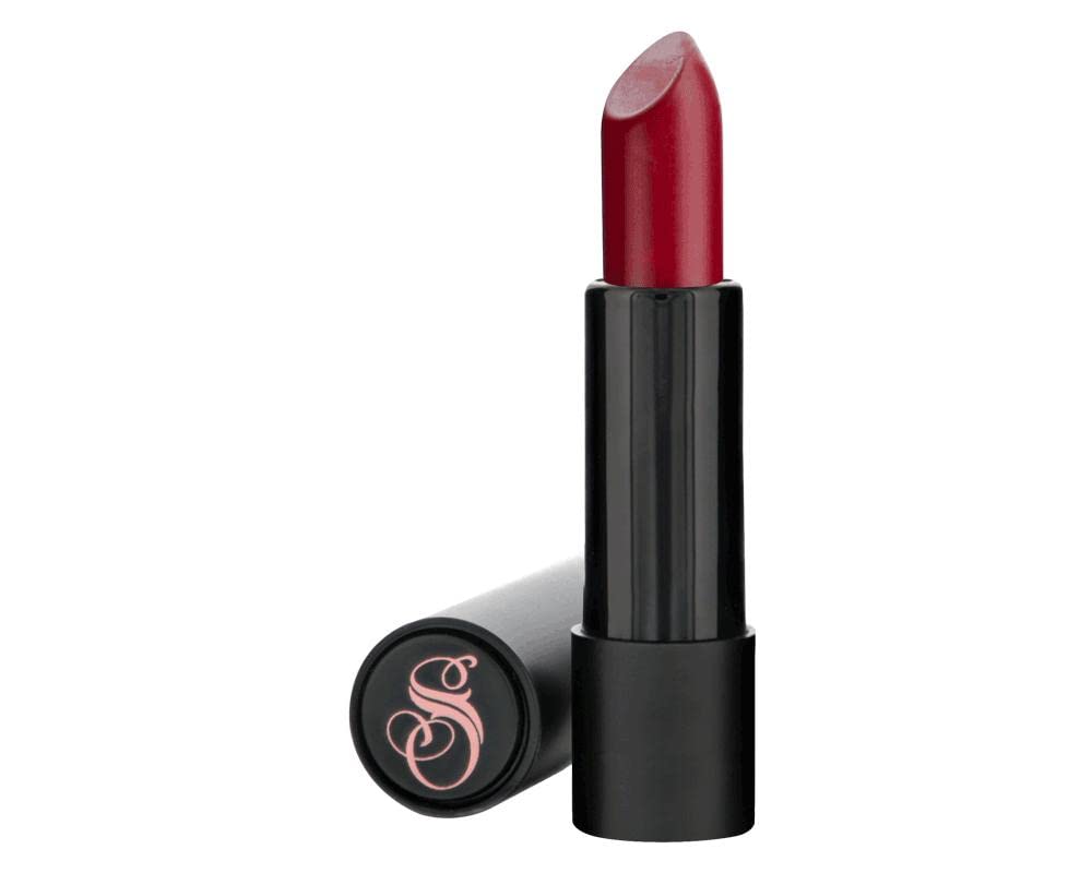 Suavecita Vegan Matte Lipstick - Long Lasting Warm Toned Burgundy Lip Makeup with Mirror | Perfect for Date Night, Parties & Everyday Wear