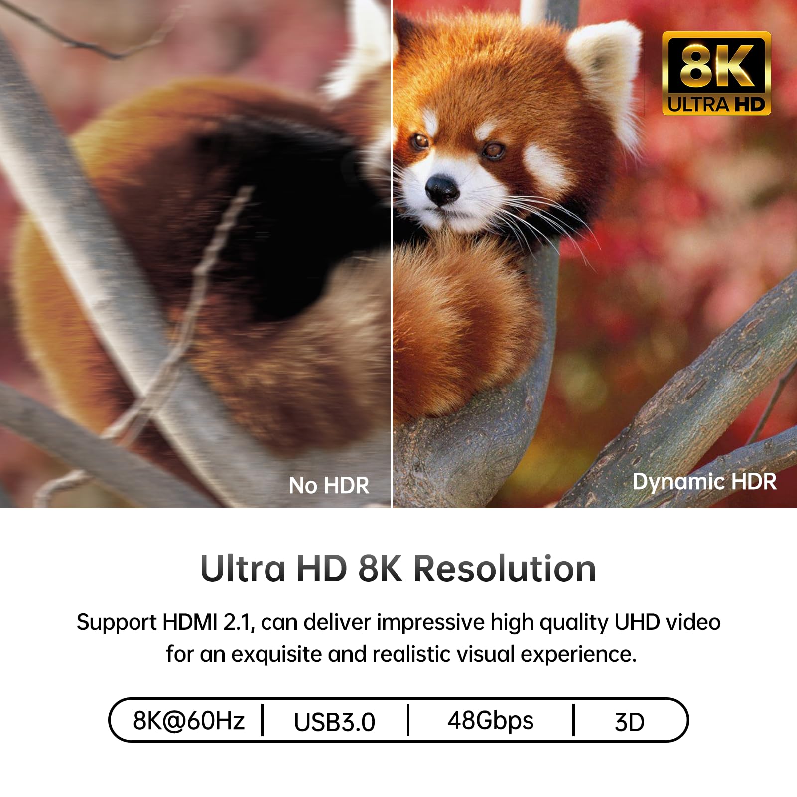 MT-VIKI 8K@60Hz HDMI 2.1 KVM Switch 4 Port - 4 in 1 Out USB 3.0 Switcher with HDCP 2.3, Dolby Audio, 3D HDR Support | Aluminum Case with Wired Controller & USB Cables | Perfect for Gaming, Home Theater & Multi-Computer Workstations